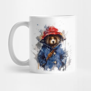 Messy Paddington Bear Illustration Mug